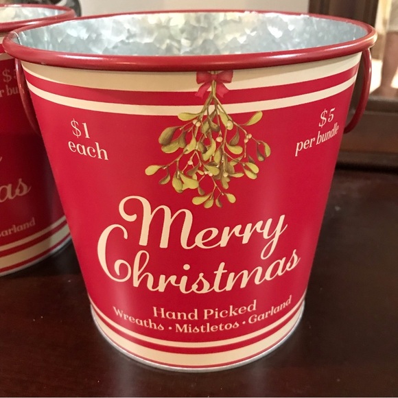 🎄Set/2 Vintage Style Christmas Containers - Picture 2 of 7